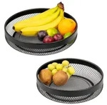 eluno Obstkorb, Schwarz, Metall, 6 cm, Essen & Trinken, Geschirr, Schalen &