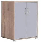 Mid.you Aktenschrank Office Edition, Grau, Sonoma Eiche, Holzwerkstoff, 2...