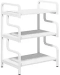 Homcom Druckerst&auml;nder, Wei&szlig;, Metall, Nachbildung, Rechteckig, eckig, 40x77x55 cm,