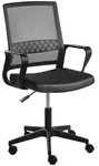Beliani B&uuml;rostuhl, Schwarz, Textil, 54x94x54 cm, Arbeitszimmer, B&uuml;rost&uuml;hle,
