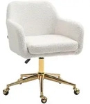 Homcom B&uuml;rostuhl,, Beige, Textil, 61x88x60 cm, Arbeitszimmer, B&uuml;rost&uuml;hle,