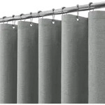 Duschvorhang, Grau, Textil, 152x182 cm, Badtextilien, Duschvorh&auml;nge