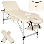tectake Massageliege, Beige, Metall, 95x89x210 cm, Freizeit, Wellness, K&ouml;rperpflege,