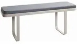 Sitzbank, Anthrazit, Kaschmir, Metall, Textil, 1-2-Sitzer, 115x48x36 cm,...