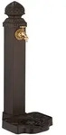 Relaxdays Standbrunnen, Dunkelbraun, Metall, 29x77x33.5 cm, Gartenzubeh&ouml;r,