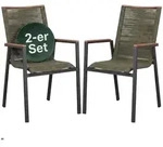 Mr. Deko Gartenst&uuml;hle, Gr&uuml;n, Metall, 2-Sitzer, einzeln stellbar, 57x90x60 cm,