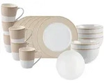 Ritzenhoff Breker Fr&uuml;hst&uuml;cksservice, Beige, Keramik, 18-teilig, Rund, 2x2x2 cm,