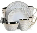 Kombiservice, Mehrfarbig, Keramik, 27.3x1x27.3 cm, Essen & Trinken, Geschirr,