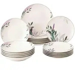 Seltmann Weiden Teller-Set, Mehrfarbig, Beige, Keramik, 18-teilig, Rund, 2x2x2 cm,