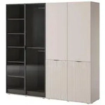 Masseno Dreht&uuml;renschrank, Kaschmir, Holzwerkstoff, 12 F&auml;cher, Rechteckig,