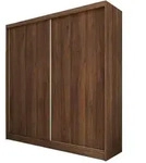 Masseno Schwebet&uuml;renschrank, Nussbaum, Holzwerkstoff, 6 F&auml;cher, 4 Schubladen,