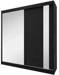 Beautysofa Schwebet&uuml;renschrank, Schwarz, Holzwerkstoff, 11 F&auml;cher, 8...