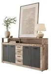 Lookway Kommode, Natur, Taupe, Holzwerkstoff, 190x96x32 cm, Wohnzimmer, Kommoden &