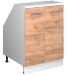 Vicco Dachschr&auml;genschrank, Eiche, Wei&szlig;, Holzwerkstoff, 1 F&auml;cher, Rechteckig,