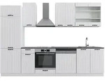 Vicco K&uuml;chenzeile, Wei&szlig;, Wei&szlig;, Holzwerkstoff, K&uuml;chenblock,Rechteckig,