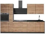 Vicco K&uuml;chenzeile, Eiche, Anthrazit, Holzwerkstoff, Rechteckig, 310x206.8x60...