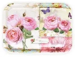 Lashuma Tablett, Rosa, Kunststoff, Floral, Rechteckig, 23x2x31 cm,...
