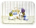 Lashuma Tablett, Blau, Kunststoff, Wasser/Strand/Meer, Rechteckig, 31x2x45 cm,