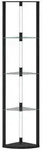 Homcom Stehlampe, Schwarz, Holzwerkstoff, F, 29.5x162x41.5 cm, Lampen &...