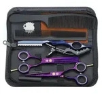 Haarschere, Lila, Metall, 9.6x3.1x21.8 cm, Freizeit, Wellness, K&ouml;rperpflege,