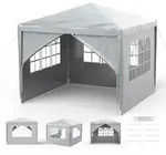 Faltpavillon, Grau, Textil, 300x250x300 cm, Sonnenschutz & Sichtschutz,...