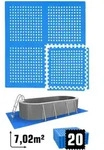 eyepower Poolmatten, Blau, Kunststoff, Quadratisch, 62x62 cm, Freizeit, Pools...