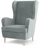 Masseno Sessel, Hellgrau, Holzwerkstoff, 78x103x85 cm, Wohnzimmer, Sessel,