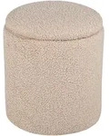 Livetastic Pouf, Beige, Textil, Uni, F&uuml;llung: Vlies, 32x40x32 cm, Sitzfl&auml;che