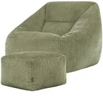icon Sitzsack, Salbeigr&uuml;n, Textil, 340 L, 1-Sitzer, Freiform, 97x73x84 cm,