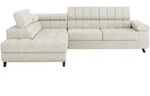Mirjan24 Ecksofa, Creme, Textil, 6-Sitzer, L-Form, 264x203 cm, Wohnzimmer, Sofas &