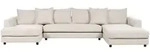 Beliani 5-Sitzer, Creme, Schwarz, Textil, 359x57x194 cm, Wohnzimmer, Sofas &...