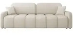 Mirjan24 Schlafsofa, Creme, Kunststoff, 3-Sitzer, Rechteckig, 236x90x114 cm,