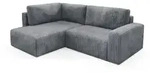Fun M&ouml;bel Ecksofa, Grau, Textil, Ottomane links, 245x182 cm, Wohnzimmer, Sofas...