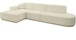 Altdecor Ecksofa, Hellbraun, Textil, 4-Sitzer, L-Form, 327x165 cm, Wohnzimmer,...
