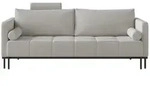 Selsey Schlafsofa, Hellgrau, Metall, 3-Sitzer, Rechteckig, 224x85x102 cm,...