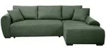 Beautysofa Eckschlafsofa, Gr&uuml;n, Textil, L-Form, 255x175 cm, Wohnzimmer, Sofas &