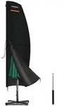 Ampelschirm, Schwarz, Textil, 70x230x45 cm, Sonnenschutz & Sichtschutz,