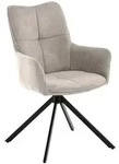 Beautysofa Armlehnenstuhl, Beige, Metall, 43x93x55 cm, Esszimmer, St&uuml;hle,