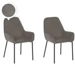 Beliani Esszimmerstuhl, Grau, Metall, 1-Sitzer, 56x89x59 cm, Esszimmer, St&uuml;hle,