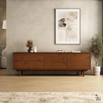 Idimex Lowboard, Kastanien, Holz, Kiefer, Mode, 1-Sitzer, 170x52x41 cm,...