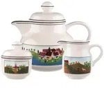 Villeroy & Boch Tee-Set, Mehrfarbig, Keramik, Kaffee & Tee, Kannen, Teekannen