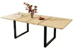 Okwish Ausziehtisch, Eiche, Holzwerkstoff, 90x75x220 cm, Esszimmer, Tische,...