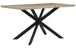 Beliani Esstisch, Hellbraun, Holzwerkstoff, 4-Sitzer, Rechteckig, 80x75x140 cm,