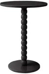 Mirjan24 Couchtisch, Schwarz, Holz, Rund, 35x50x35 cm, Wohnzimmer,...