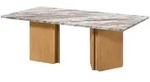 Massivmoebel24 Couchtisch, Beige, Holz, Echtholz,Mangoholz, Rechteckig,...