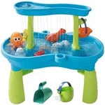 Relaxdays Wasserspieltisch, Mehrfarbig, Kunststoff, 57x62x37 cm, Freizeit, Pools und