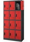 Jan Nowak Schliessfachschrank, Anthrazit, Metall, Rechteckig, 90x185x40 cm,