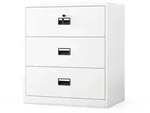 Jan Nowak Aktenschrank, Wei&szlig;, Metall, 90x102x60 cm, Arbeitszimmer,...