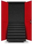 Jan Nowak Werkzeugschrank, Anthrazit, Metall, Rechteckig, 92x185x50 cm,...