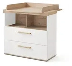 Roba Wickelkommode, Wei&szlig;, Holzwerkstoff, 2 Schubladen, 110x103x78 cm,...